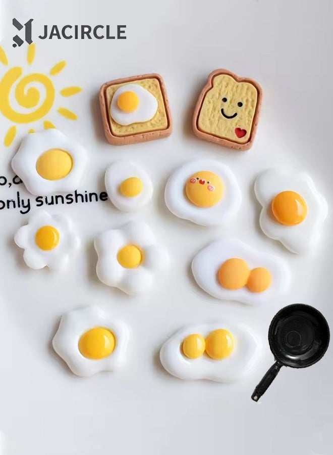 JACIRCLE Fridge Magnets,10 Pcs Food Fridge Magnets, 3D Resin Creative Food Shaped Refrigerator Magnets, Cute Kitchen Magnetic Stickers for Home Decor, Strong Magnetic Fridge Magnets Set for Refrigerator, Whiteboard, Blackboard, Office, Decorative Food Magnet Collection - Image 1